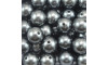 Pérola ABS, 14mm, Cinza Chumbo