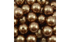 Pérola ABS, 14mm, Marrom Escuro