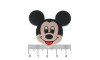 Aplique de Borracha, Mickey, Preto/Bege