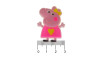 Aplique de Borracha, Personagem Peppa Pig, Rosa
