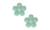 Aplique, Florzinha Candy Color, PVC, Verde Claro