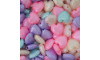 Miçanga Plástica, Coração com Bolinhas 12mm, Colorido Candy Color
