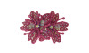 Cabedal Mavie, Duas Flores com Strass, Tecido, Pink Furtacor