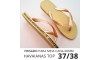 Sandálias Havaianas Top, 37/38, Frisado para Meia Cana 06mm