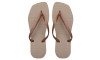 Chinelo Slim Square, Sr.Chinelo, 100% Borracha, Areia
