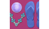 Cabedal Elis Azul Tiffany e Havaianas Azul Provence