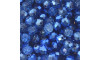 Cristal de Vidro, 10mm, Mesclado Metalizado/Transparente Azul Royal