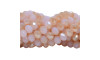 Cristal de Vidro, 10mm, Mesclado Perolado Rosa Claro