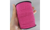 Cordão de Algodão com Alma, 3mm, Rosa
