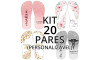 Kit 20 Pares Lonitas Sublimadas Personalizável (estampa exclusiva, material e tamanhos a escolher)