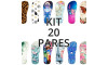 Kit 20 Pares Lonitas Sublimadas (estampas, material e tamanhos a escolher)