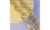 Corrente de Alumínio, 13mm x 20mm, Ouro