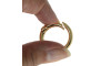 Fecho Argola para Chaveiro, 25mm, Ouro