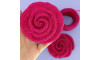Kit de Aplique em Crochê Camélia, Rosa Pink