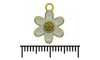 Pingente, Flor, Ouro, Branco