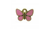 Pingente, Borboleta, Ouro, Rosa