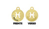 Pingente, Signo Peixes, Ouro