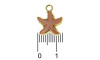 Pingente, Estrela do Mar, Ouro/Rosa Salmão