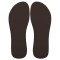 Sola Slim, 100% Borracha, Marrom Cacau